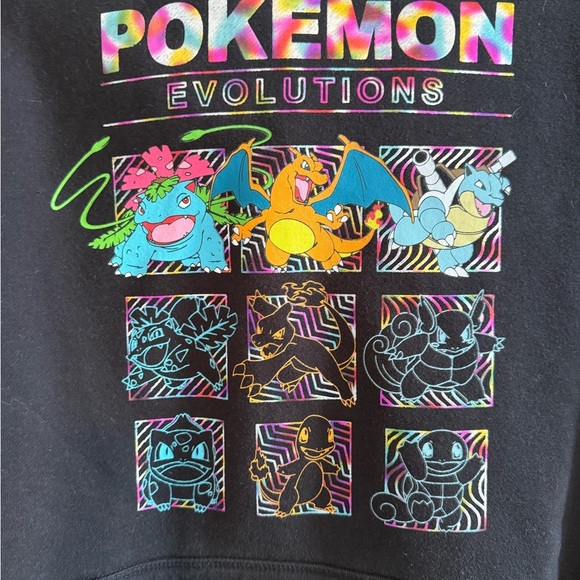 Pokemon Black Graphic Hoodie, size small, excellent condition - Picture 2 of 4